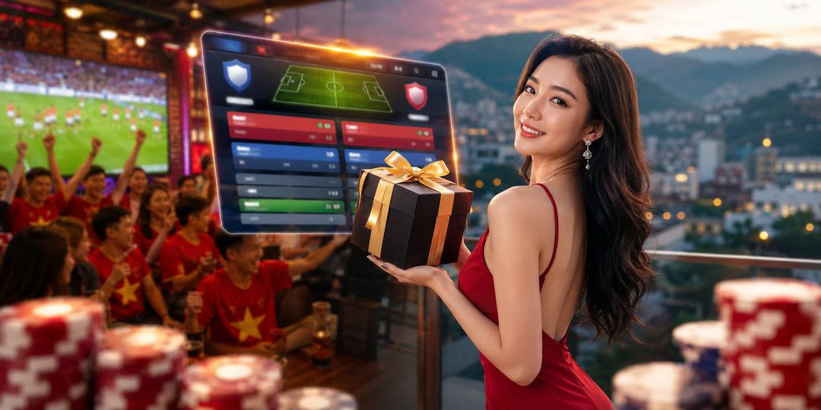 Người phụ nữ tại Sapa nhận bonus VIP và theo dõi phân tích cá cược trực tuyến